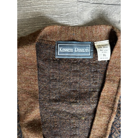 Kenneth Roberts‎ Sweater Vest Mens XL  Wool Blend Made in Italy - Picture 5 of 9